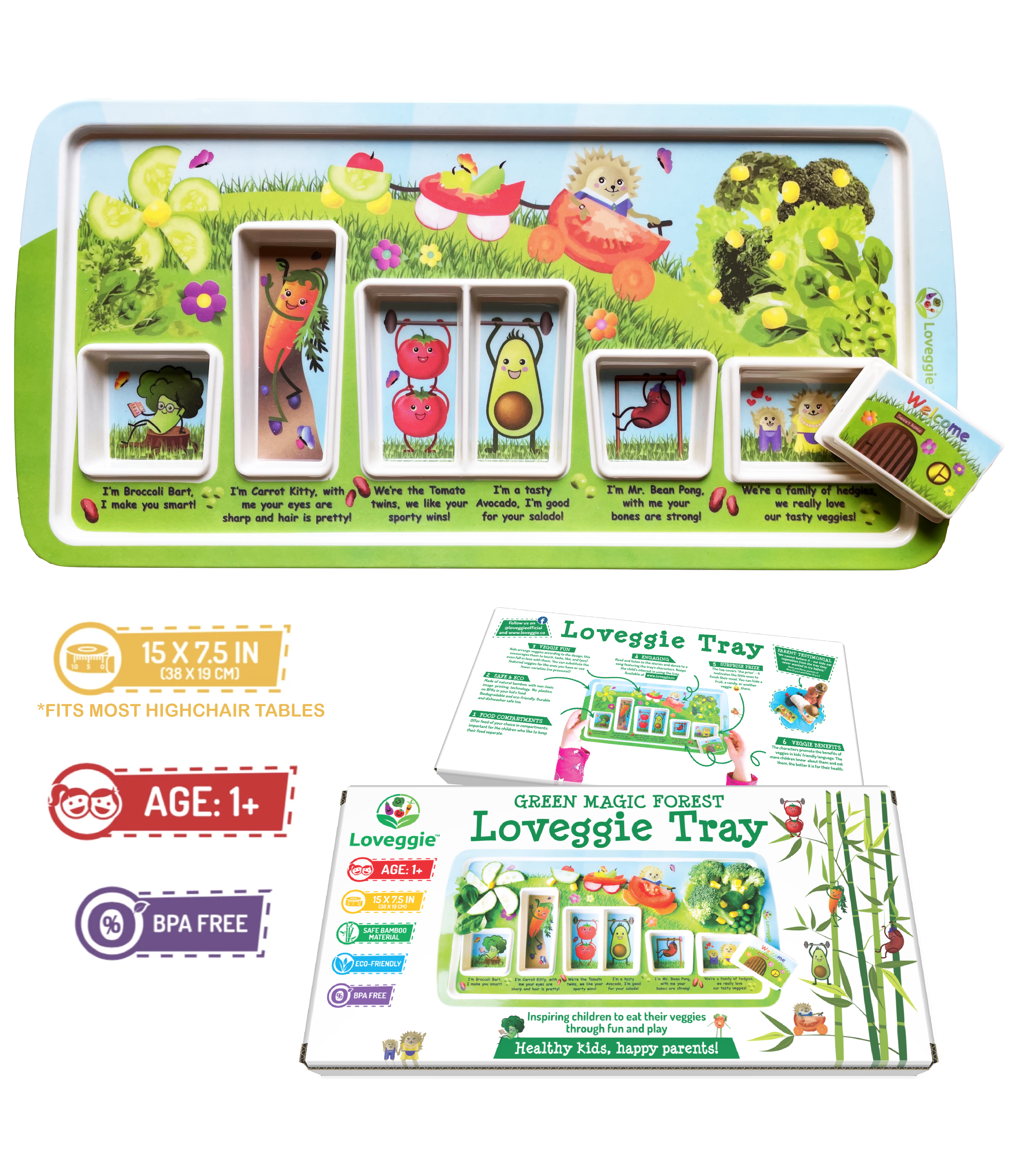 Green Magic Forest Loveggie Tray